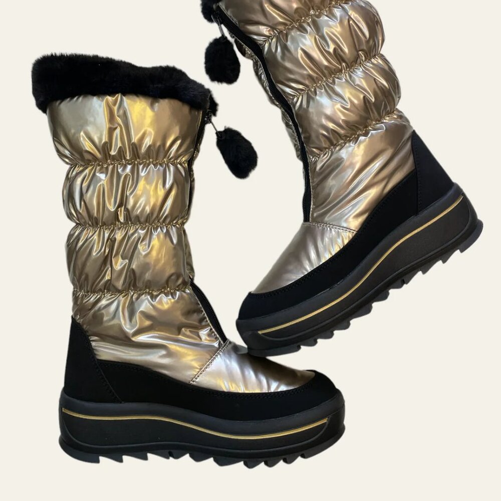 Pajar Gold Winter Boots, Y2K